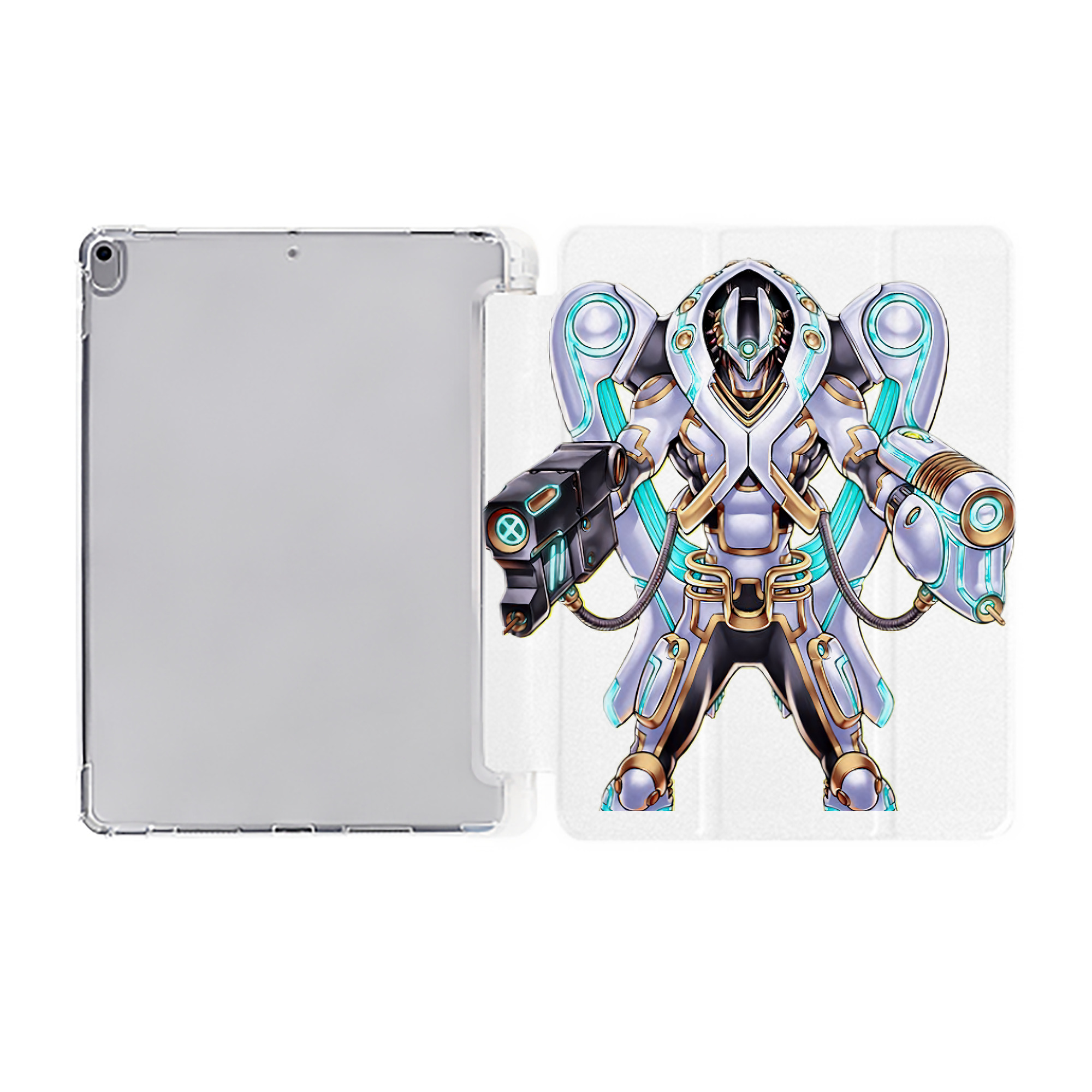 （画像用） 遊☆戯☆王 Yu-Gi-Oh! IPad ケース ペン収納付き 三つ折りスタンド PUレザー×シリコン 対応機種9.5/10.5/10.9インチ